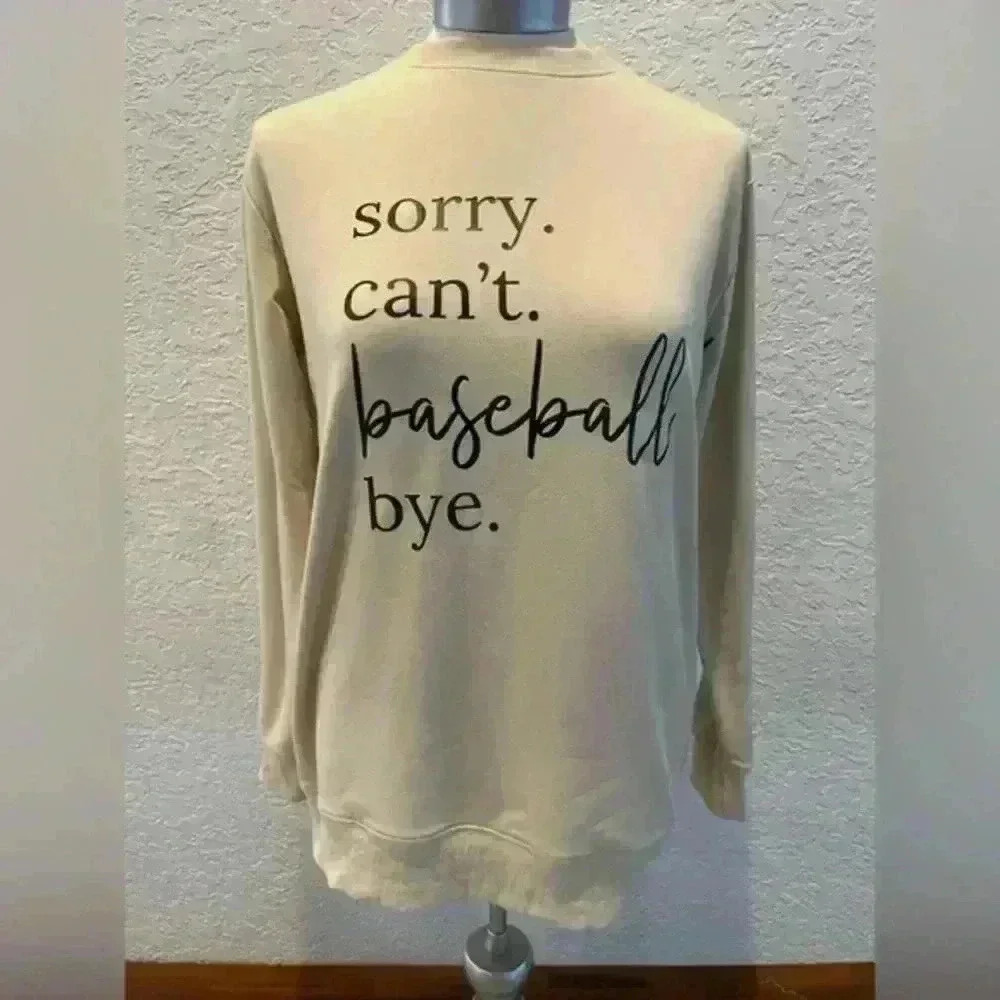 Women’s small baseball sweatshirt